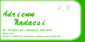 adrienn madacsi business card